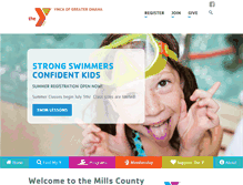 Tablet Screenshot of mills-county.metroymca.org